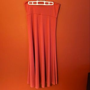 LuLaRoe dark pink maxi skirt size medium